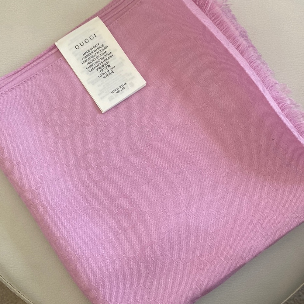 Pink Gucci Scarf